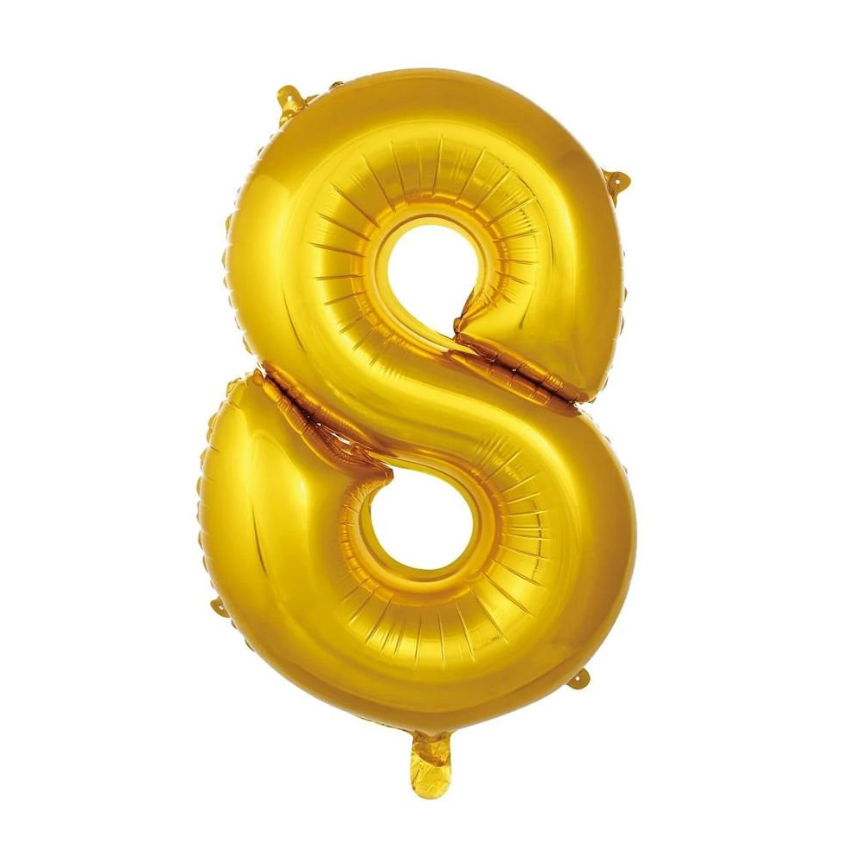 Folyo Balon Gold 8 34 İnç 76 Cm